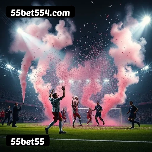 App 55bet55 para iOS e Android — interface mobile, login biométrico e PIX integrado